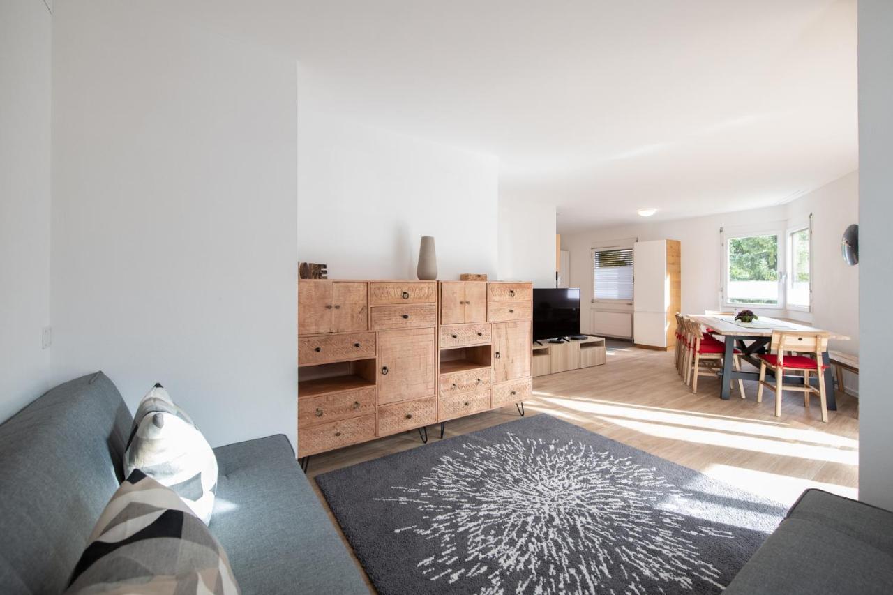 Agrimonia - 5,5-Zi Duplex Wohnung Bis 9 Personen Mit Eigenem Garten Davos Bagian luar foto